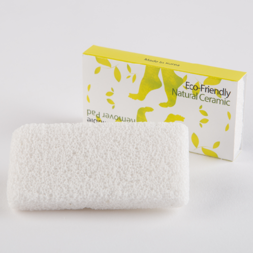 Anti-microbial effect light & convenient foot scruber Eco-Friendly Ceramic Remover refillable Pad